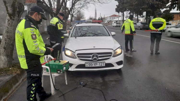    Qaxda yol polisi reyd keçirdi   