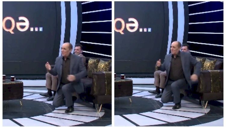    Elşad Qarayev efirdə diz çökərək həyat yoldaşından üzr istədi   - Video