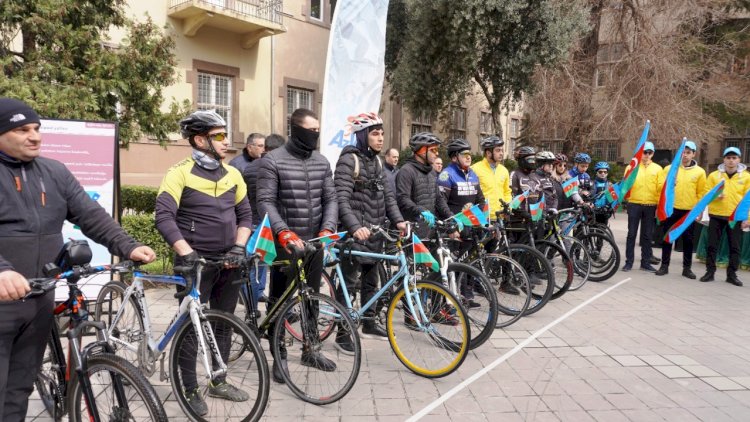    Paytaxtın mərkəzində veloyürüş keçirildi   