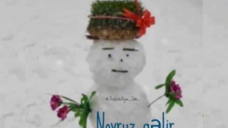    “Novruz gəlir, yaz gəlmir“ - Maraqlı foto   