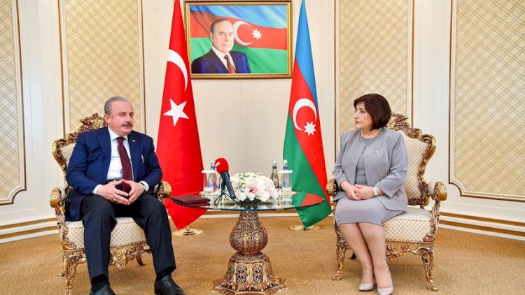    Sahibə Qafarova Türkiyə Böyük Millət Məclisinin sədri ilə görüşdü   