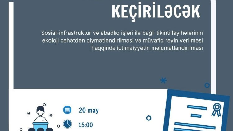    İctimai dinləmə keçiriləcək   