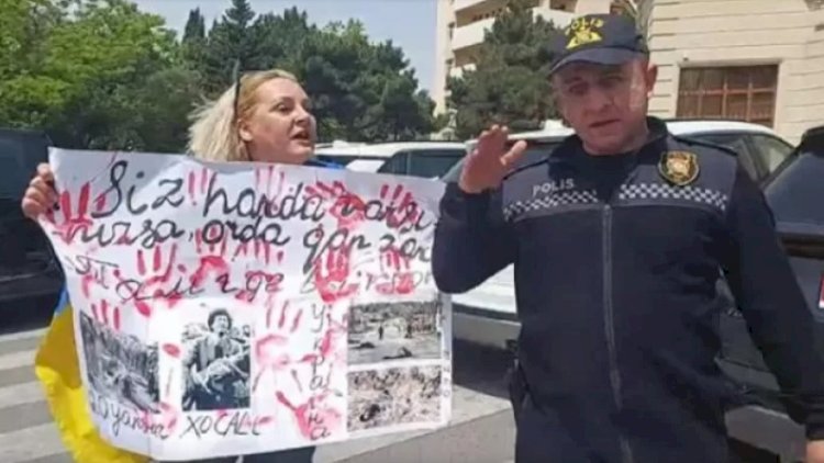   Bakıda Rusiya səfirliyi qarşısında aksiya   