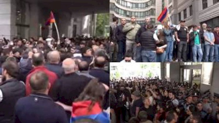    Ararat Mirzoyan üçün çətin anlar: Nazir binadan çıxa bilməyib   