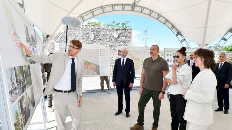    Prezident və xanımına Zəngilan şəhərinin Baş planı təqdim olundu   