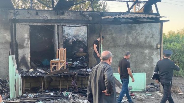    Övladına toy edən ailənin evi yandı - Foto   