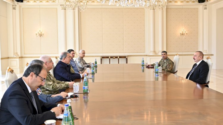    İlham Əliyev Hulusi Akarı qəbul etdi   