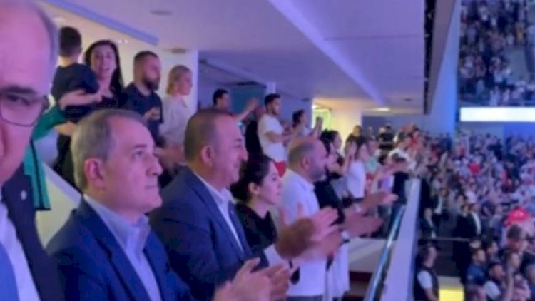    Ceyhun Bayramov Çavuşoğlu ilə futbol izlədi   