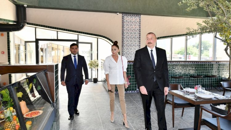    Prezident və xanımı “Şərq Bazarı”nda - FOTOLAR   
