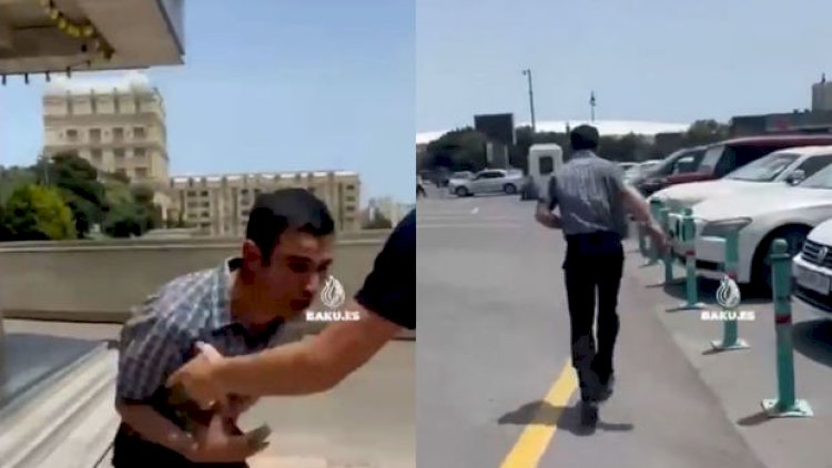    Bakıda şok: Küçənin ortasında qadının ətəyini qaldırıb əxlaqsız hərəkət etdi - Video   
