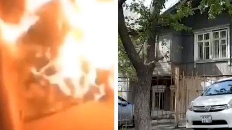    Rusiyada daha bir hərbi komissarlıq yandırıldı   - VİDEO