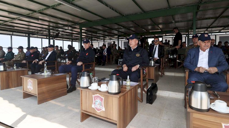    Ərdoğan azərbaycanlı generallarla birgə hərbi təlimi izlədi - FOTOLAR   