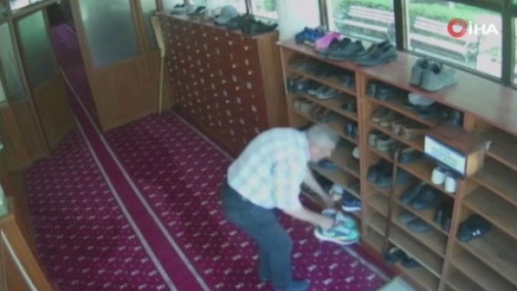    Namaz qılmağa getdi, məsciddən ayaqqabı oğurladı - VİDEO   