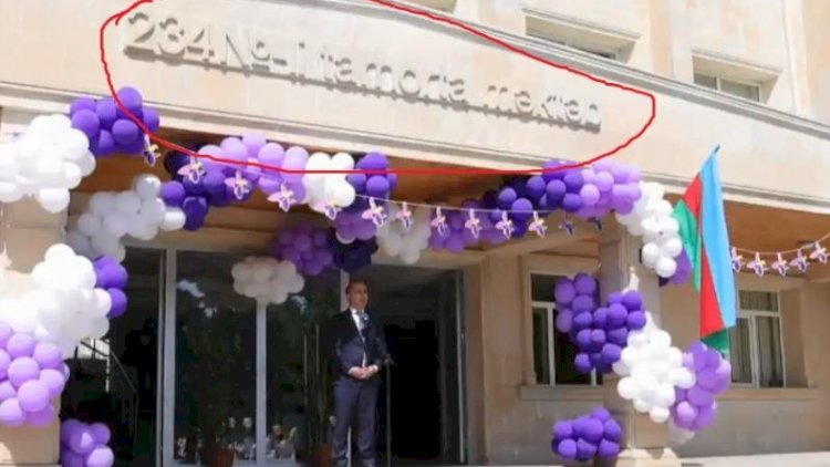    Məktəbin adındakı səhvlə bağlı Təhsil Nazirliyindən AÇIQLAMA    