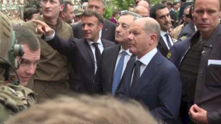    Avropa üçlüyünün Ukrayna səfəri: İrpinə gediblər   