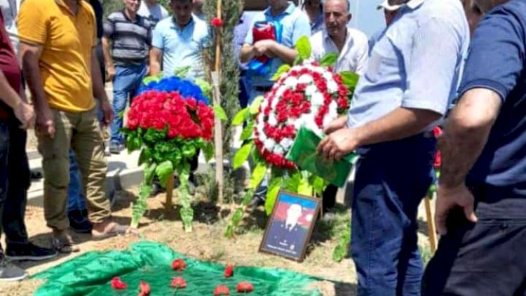    Həlak olan zabit dəfn edildi - Onun dayısı da şəhiddir   