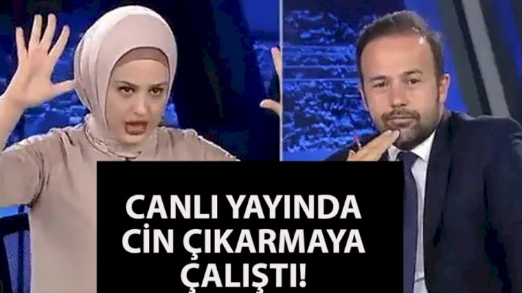    Canlı yayımda cin çıxarma seansı   