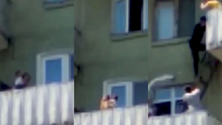    Bakıda körpə yeddinci mərtəbədən yıxıldı, hamilə anası... - Video   