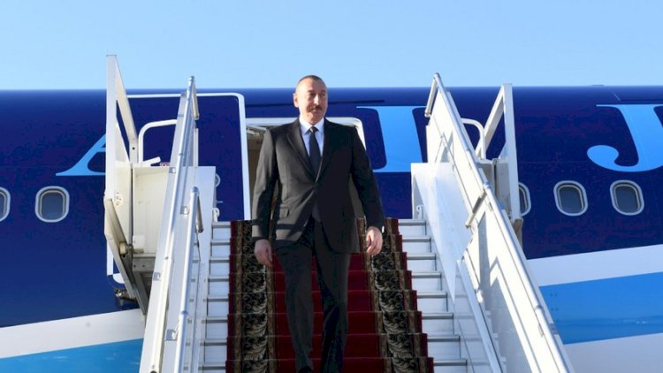    İlham Əliyev Özbəkistana getdi   