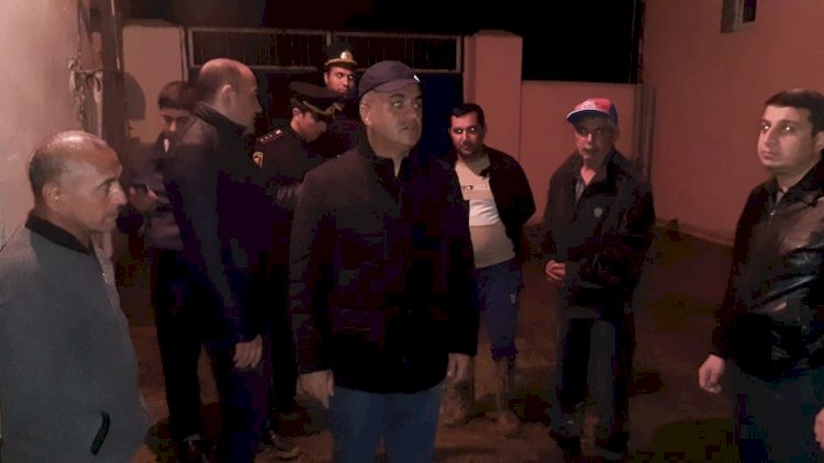    İcra başçısı fəlakət zonasında – Fotolar   