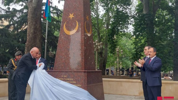    Gəncədə Qafqaz İslam Ordusu şəhidlərinə xatirə abidəsi açıldı   