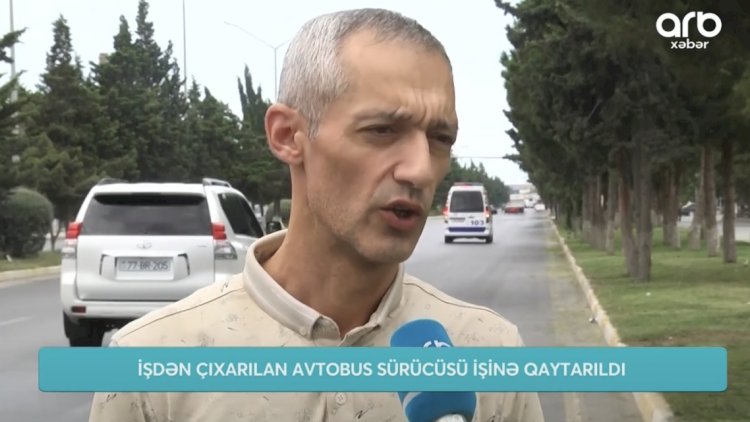    Sumqayıtda qadını avtobusdan yıxan sürücü işinə qaytarıldı - Video   
