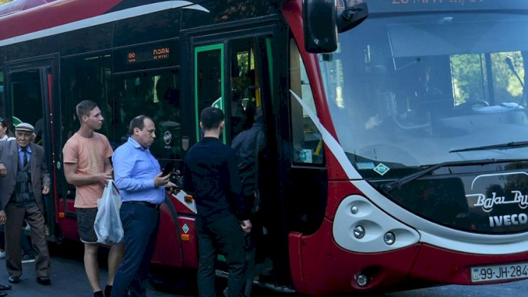    Bakıda tıxac - 152 avtobus gecikir   