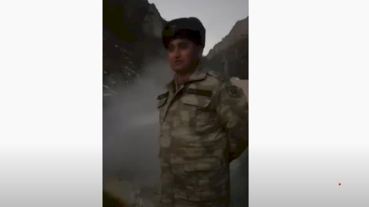    Minaya düşən hərbçimizin görüntüləri yayıldı   
