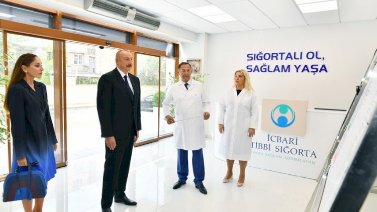    Prezident və Mehriban Əliyeva Doğum evinə baş çəkdilər   