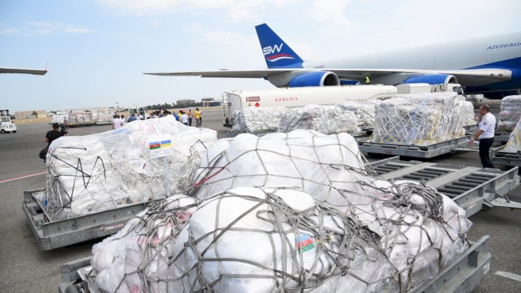   Gəncə şəhəri Ukraynaya 35 ton humanitar yardım göndərir   