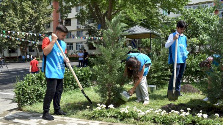    Bakıda növbəti həyət abadlaşdırıldı - FOTOLAR   