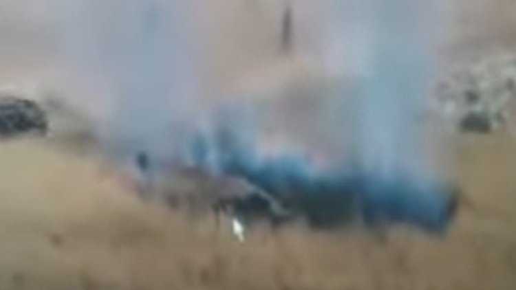    Erməni separatçı Şuşada öz postlarını yandırdı - Video   