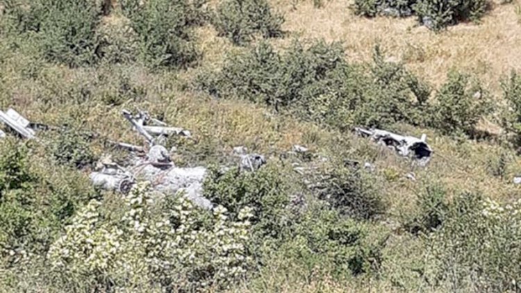    Xocavənddə aşkarlanan erməni helikopterinin qalıqları - Video   