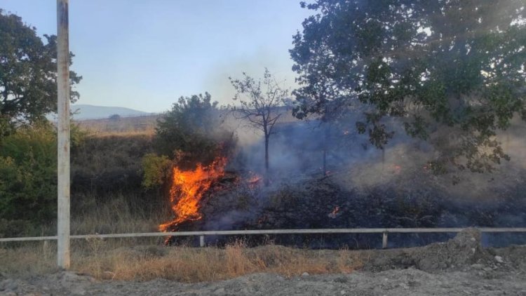    Şabranda iki kəndin əhalisi köçürüldü - Hazırda əkin sahələri yanır   