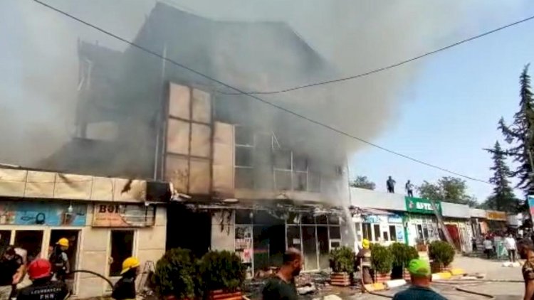    Cəlilabadda Göytəpə şəhər bazarındakı yanğın söndürüldü - Yenilənib   
