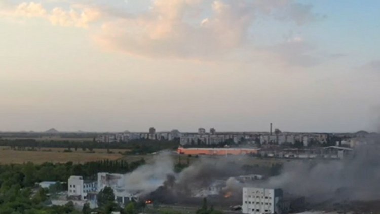    Donetskdə Rusiyanın hərbi anbarı PUA ilə vuruldu    