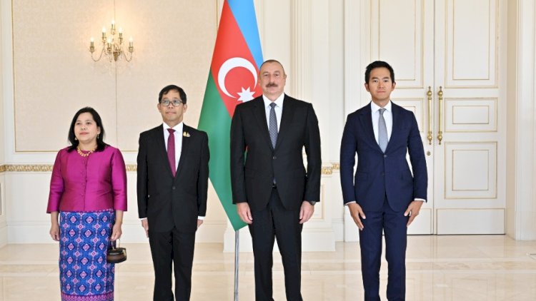    İlham Əliyev yeni səfirləri qəbul etdi - FOTOLAR   