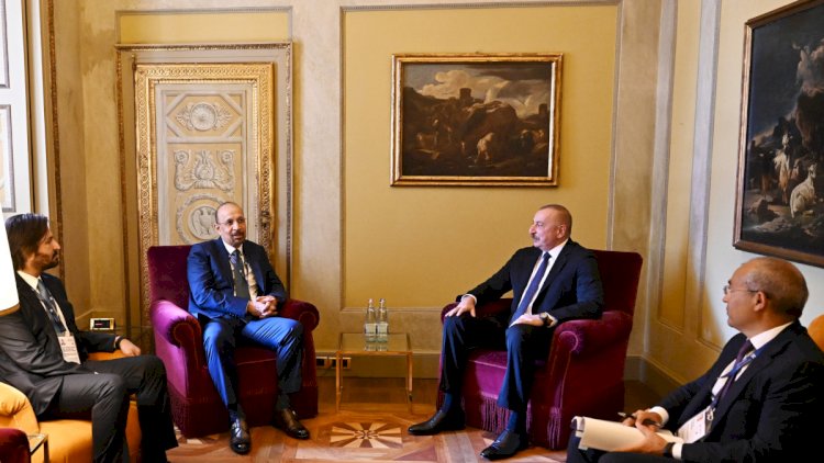    İlham Əliyev ərəbistanlı nazirlə görüşdü   