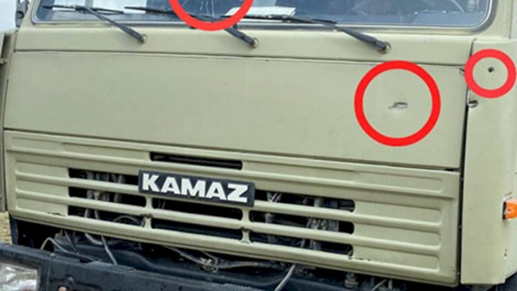    Kəlbəcərdə Azərbaycan Ordusunun iki hərbi nəqliyyat vasitəsi atəşə tutuldu - Foto   