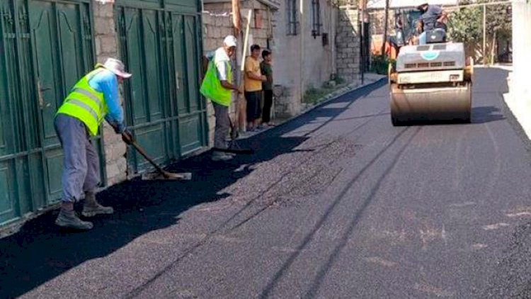    Suraxanıda növbəti küçə asfaltlandı   - Fotolar