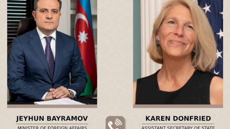    Ceyhun Bayramov ABŞ dövlət katibinin köməkçisi ilə telefonla danışdı   