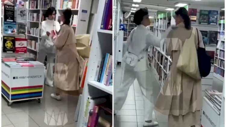    Kişilər haqqındakı kitaba görə qadınlar arasında dava düşdü – VİDEO   