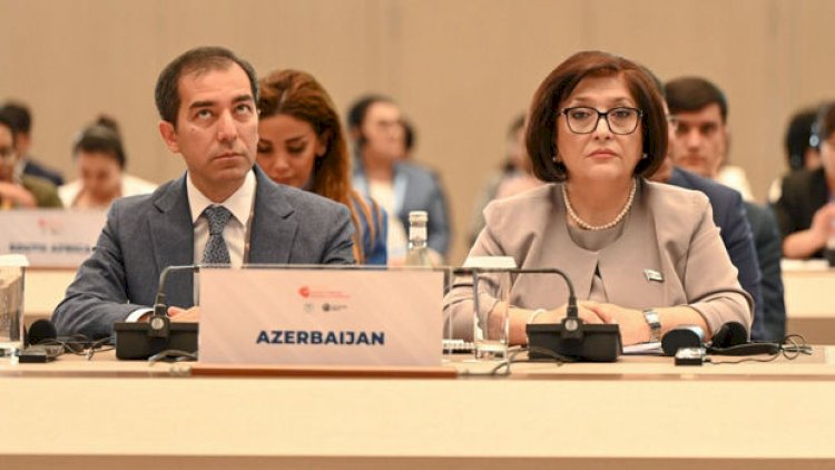    Sahibə Qafarova Qadın Parlament Sədrlərinin Sammitində çıxış etdi   