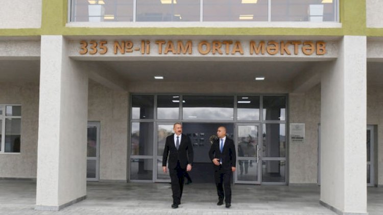    Prezident Bakıda yeni inşa olunmuş 335 nömrəli məktəbin açılışında iştirak etdi - Fotolar   