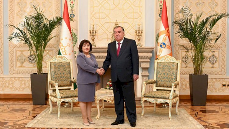    Sahibə Qafarova Tacikistan prezidenti ilə görüşdü   