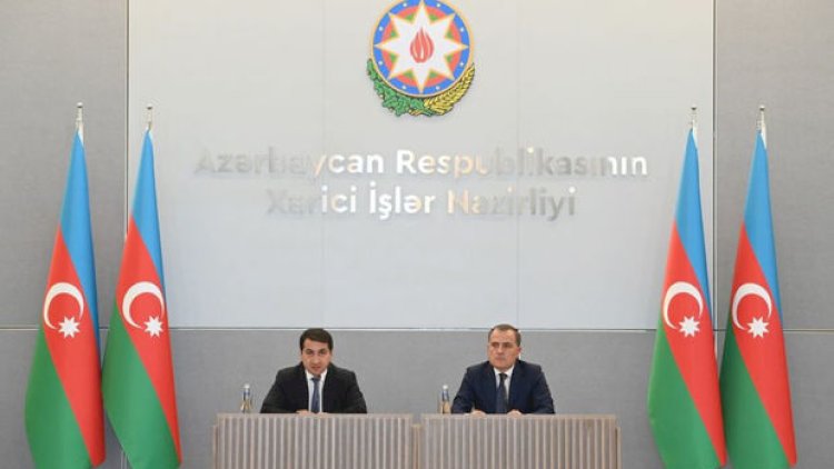    Ceyhun Bayramov və Hikmət Hacıyev diplomatik korpus üçün brifinq keçirdi   