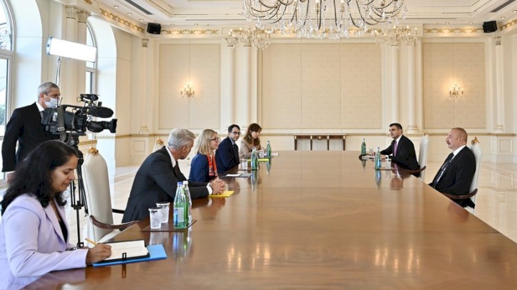    İlham Əliyev Anna Byerdeni qəbul etdi   