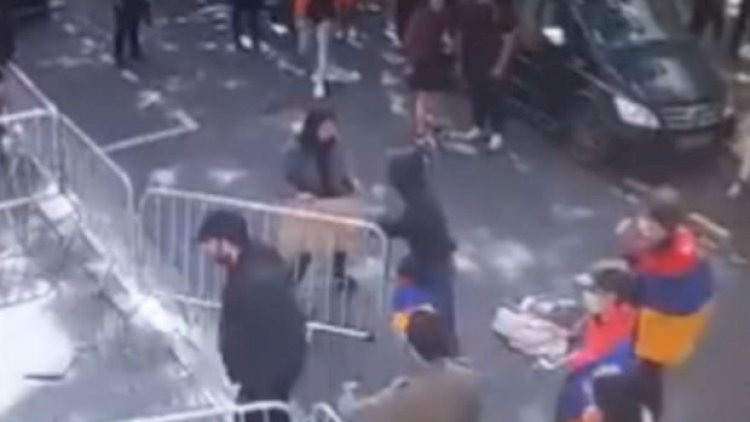    Ermənilər Azərbaycanın Fransadakı səfirliyinə basqın etdilər - Video   