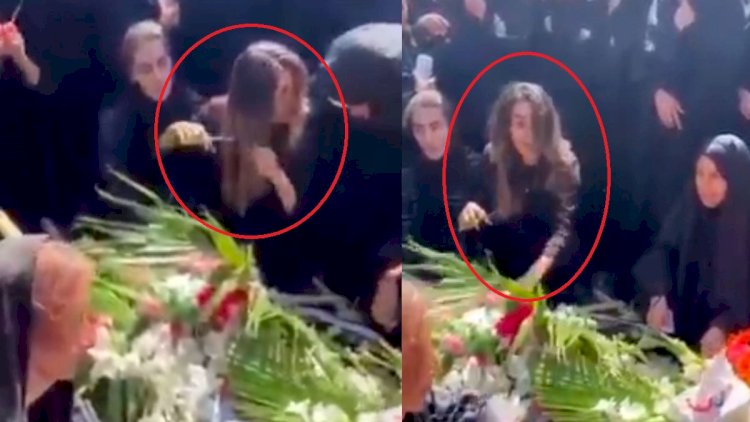    Azərbaycanlı qız öldürülən qardaşının məzarı üstündə saçlarını kəsdi - Video   