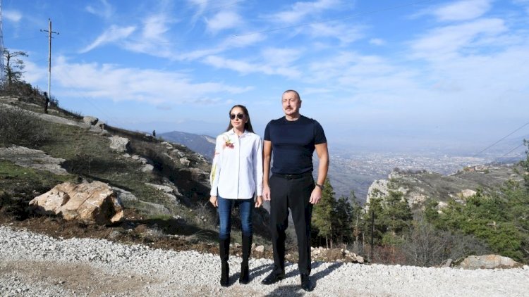    İlham Əliyev və Mehriban Əliyeva Şuşaya getdi   